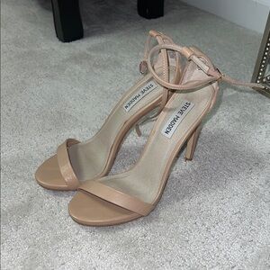 Steve Madden Nude Ankle Strap Heels
